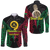 Custom Vanuatu 42nd Independence Anniversary Pride Long Sleeve Button Shirt - LT12 Unisex Black - Polynesian Pride