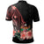 Fiji Custom Polo Shirt Red Polynesian Hibiscus Pattern Style - Polynesian Pride