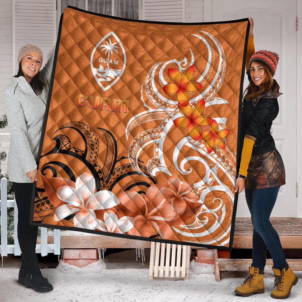 Guam Premium Quilt - Guamanian Spirit Orange - Polynesian Pride