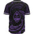 Guam Polynesian Baseball Shirt - Purple Tribal Wave - Polynesian Pride