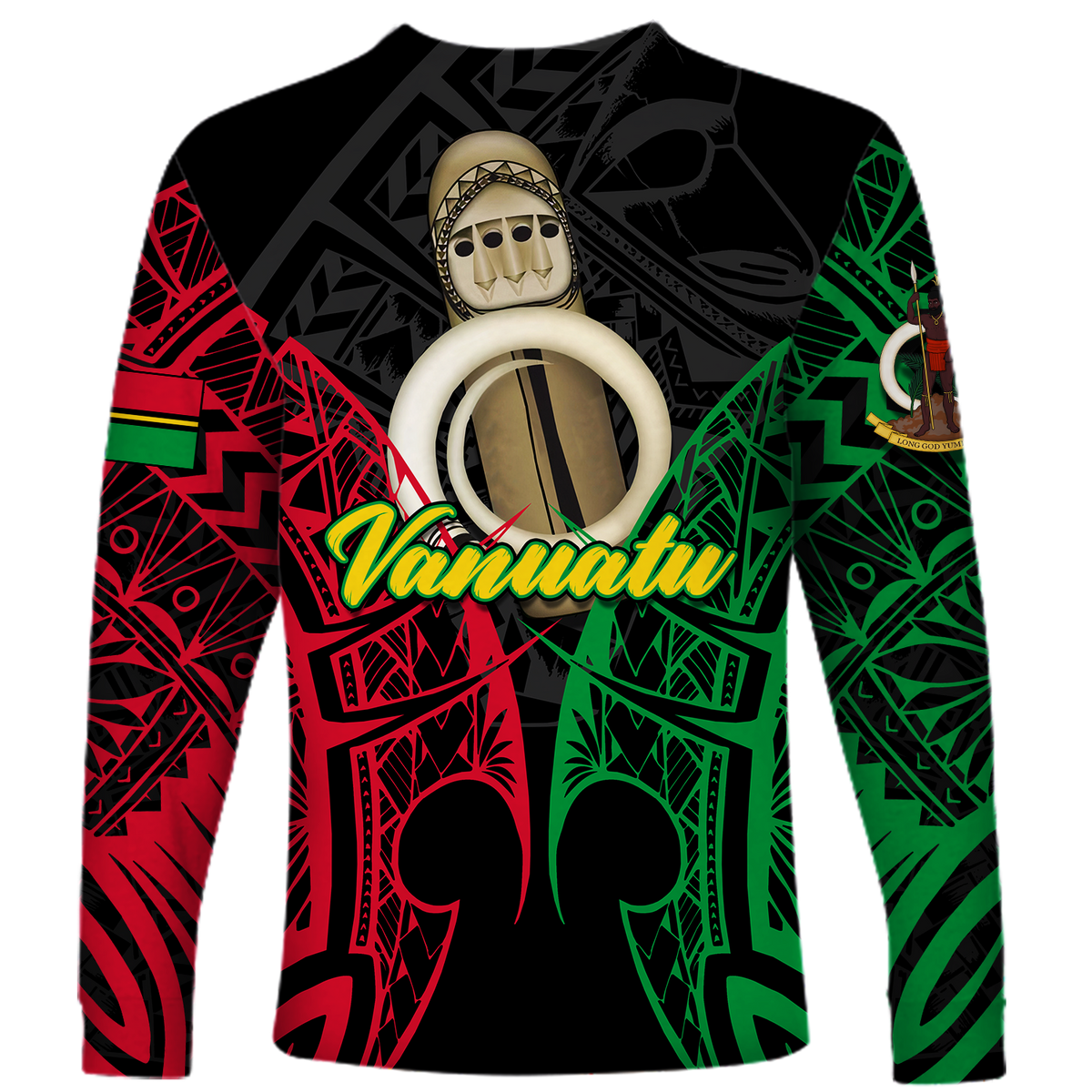 Vanuatu 42nd Independence Anniversary Pride Long Sleeve Shirt - LT12 - Polynesian Pride