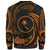 Chuuk Polynesian Custom Personalised Sweater - Orange Tribal Wave - Polynesian Pride