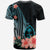 Guam T Shirt Turquoise Polynesian Hibiscus Pattern Style - Polynesian Pride