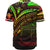 Tokelau Baseball Shirt - Reggae Color Cross Style - Polynesian Pride