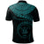 Niue Polynesian Custom Polo Shirt Niue Waves (Turquoise) - Polynesian Pride