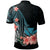 Kanaka Maoli Custom Polo Shirt Turquoise Polynesian Hibiscus Pattern Style - Polynesian Pride