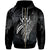 Kosrae Polynesian Zip Hoodie Legend White Version Unisex Black - Polynesian Pride