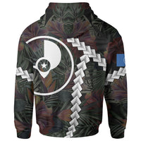 Yap Micronesian Zip up Hoodie Chain Polynesian - Polynesian Pride
