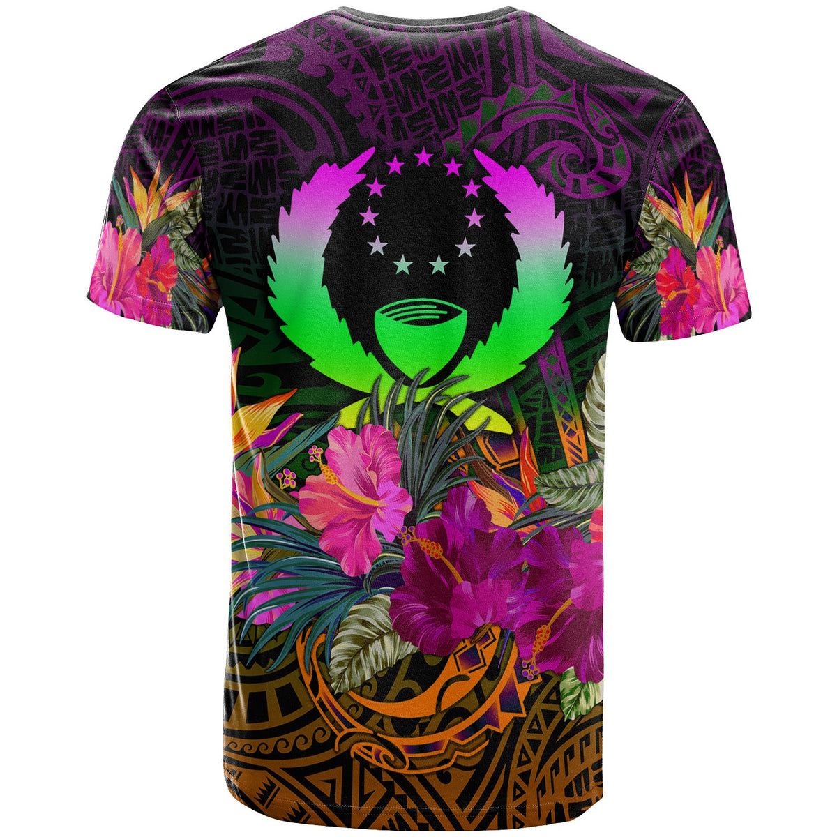 Pohnpei T Shirt Summer Hibiscus - Polynesian Pride
