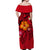 Hawaii Off Shoulder Dress - Red Hibiscus - LT12 - Polynesian Pride