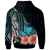 Wallis and Futuna Custom Hoodie Turquoise Polynesian Hibiscus Pattern Style - Polynesian Pride