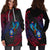 Guam Hoodie Dress - KingFisher Bird With Map - Polynesian Pride