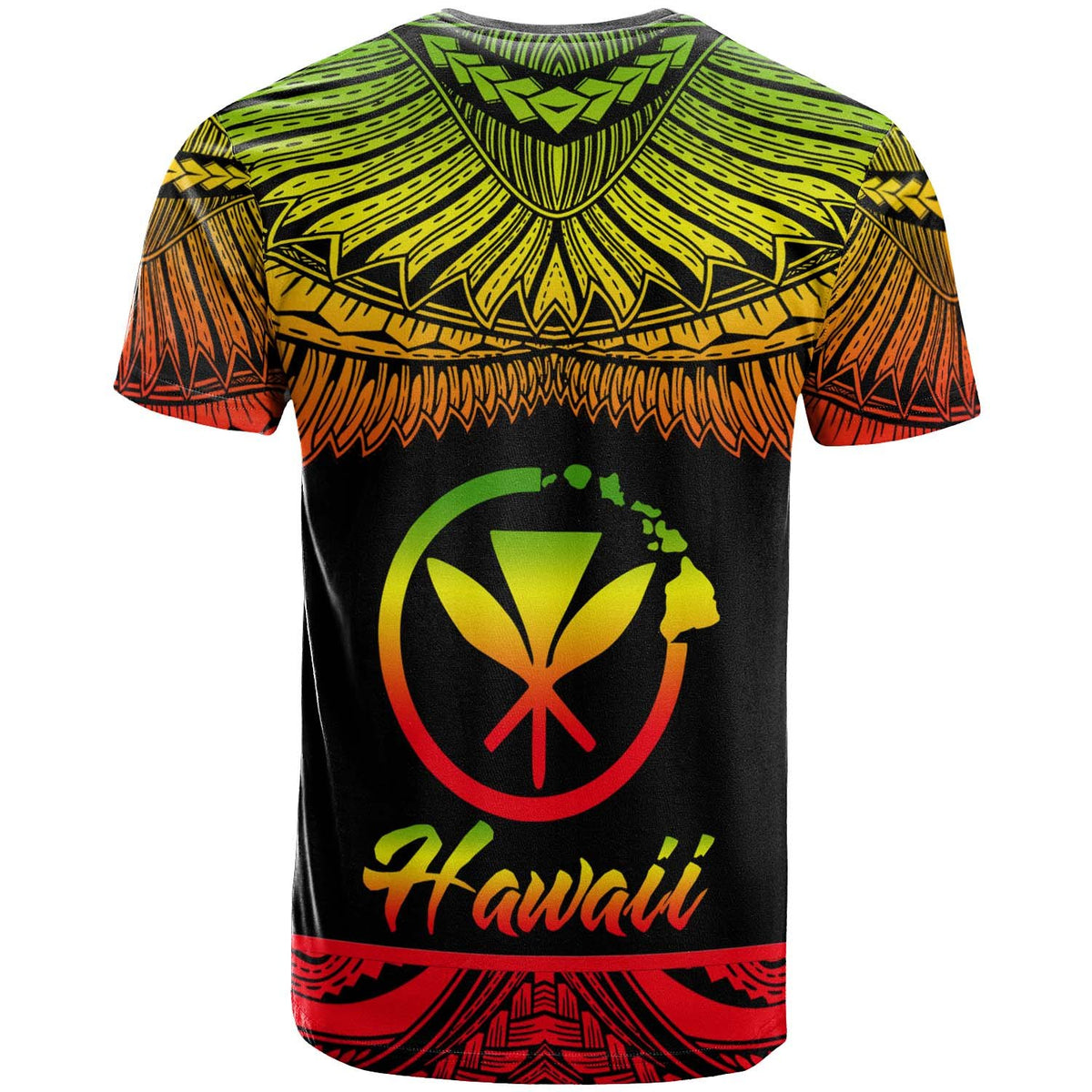 Hawaii Polynesian Custom T Shirt Hawaii Pride Reggae Version - Polynesian Pride