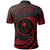 Chuuk Micronesia Custom Polo Shirt Red Tribal Wave - Polynesian Pride