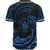 Niue Polynesian Baseball Shirt - Blue Tribal Wave - Polynesian Pride