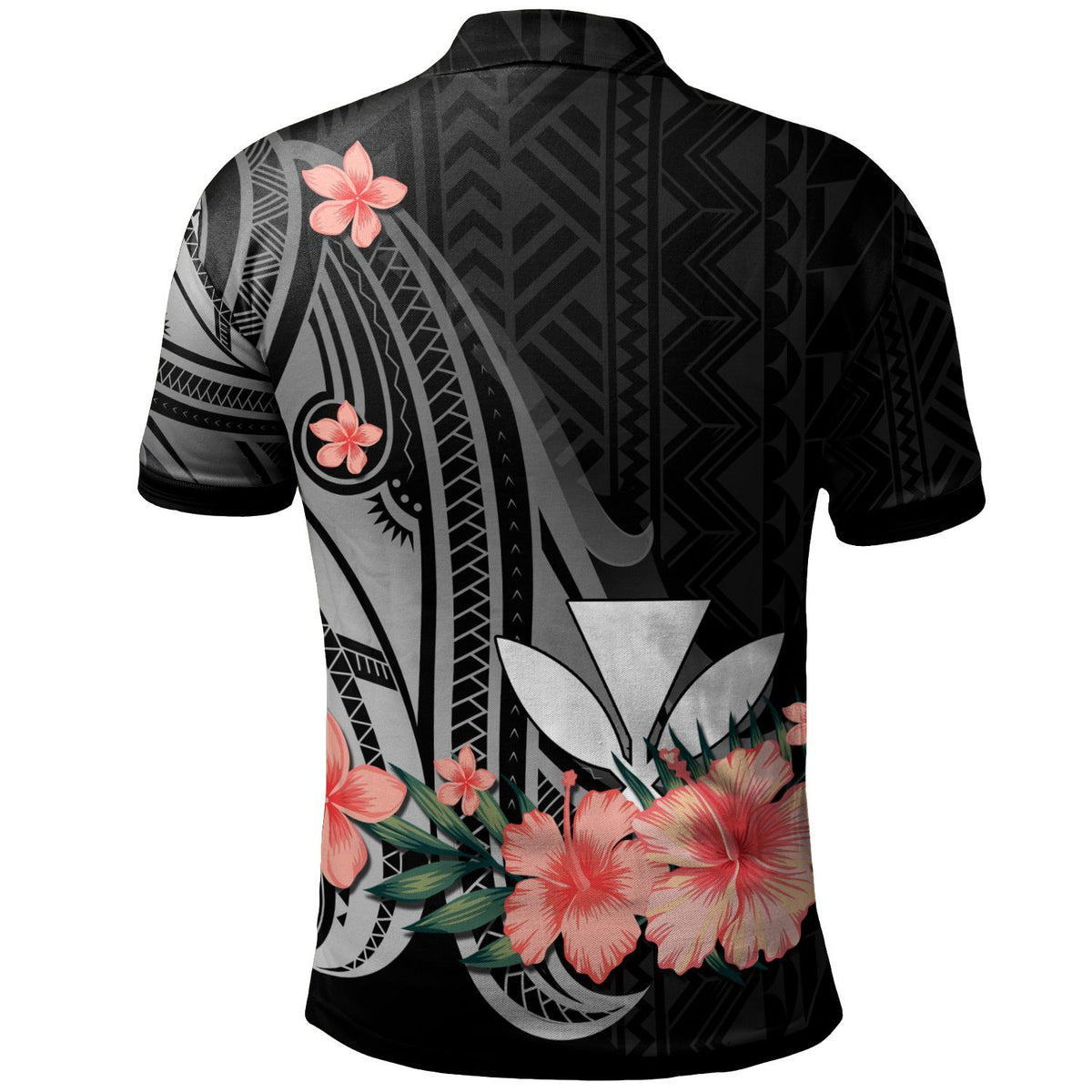 Kanaka Maoli Custom Polo Shirt Polynesian Hibiscus Pattern Style - Polynesian Pride