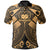 Samoa Polynesian Polo Shirt Samoa Gold Seal with Polynesian Tattoo Unisex Gold - Polynesian Pride