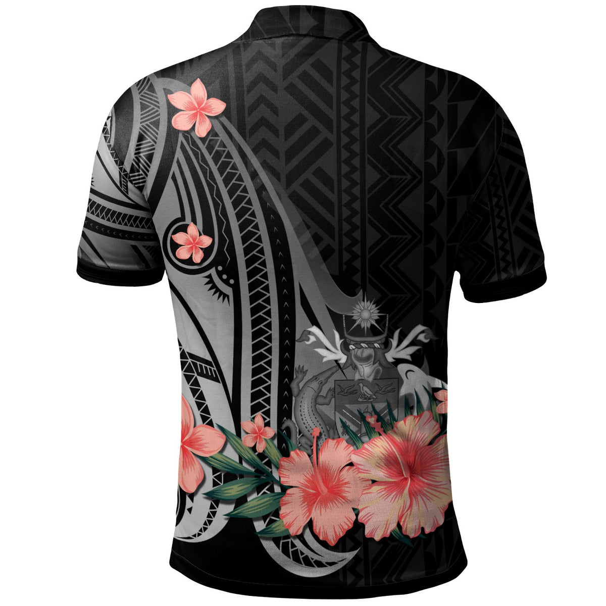 Solomon Islands Custom Polo Shirt Polynesian Hibiscus Pattern Style - Polynesian Pride