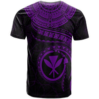 Polynesian Hawaii Kanaka Maoli T Shirt Hawaiian Waves (Purple) - Polynesian Pride