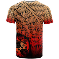 Tonga Polynesian Custom T Shirt Plumeria Tattoo Tribal - Polynesian Pride