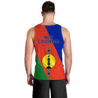 New Caledonia Men Tank Top - Flag Style - LT12 - Polynesian Pride