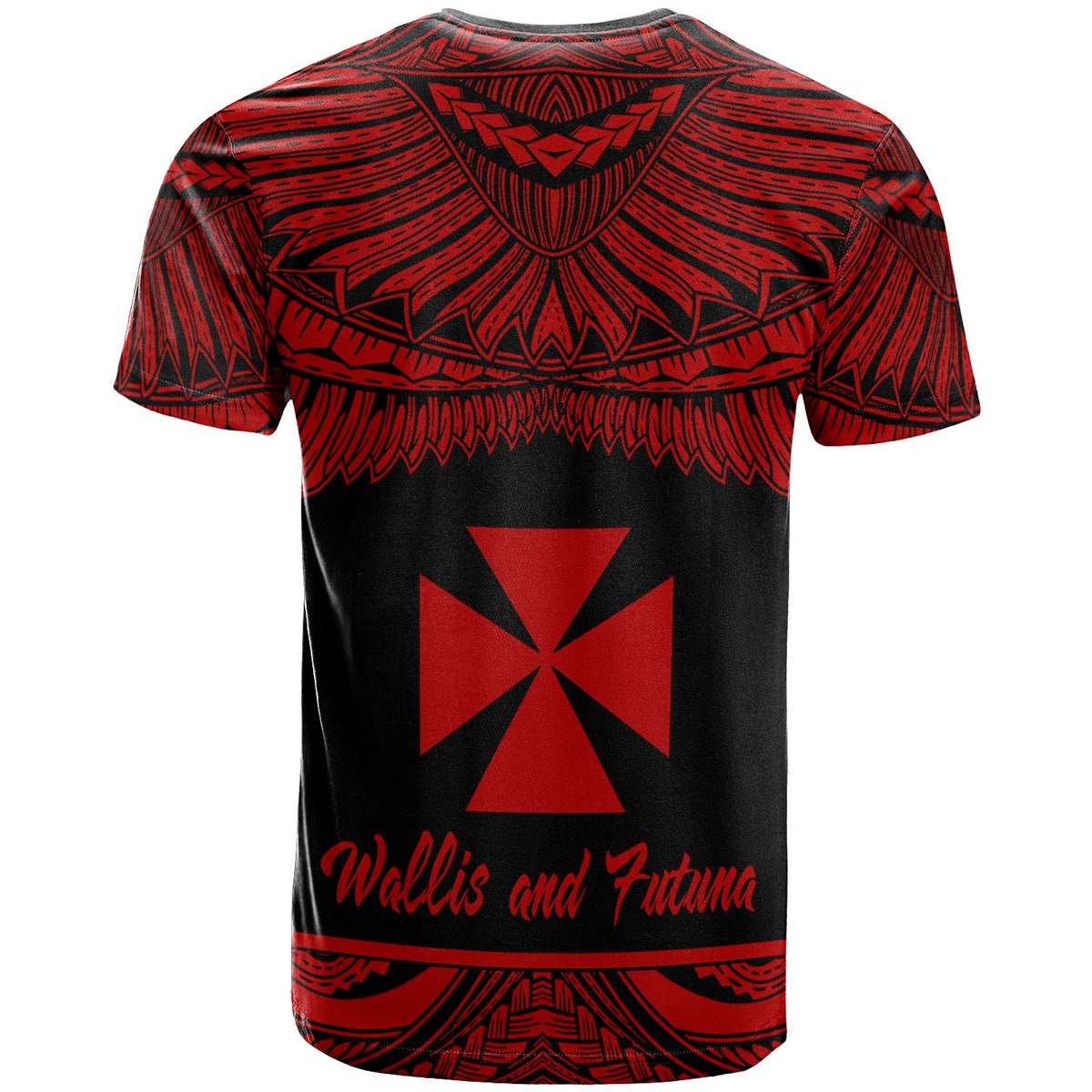 Wallis and Futuna Polynesian T Shirt Wallis and Futuna Pride Red Version - Polynesian Pride