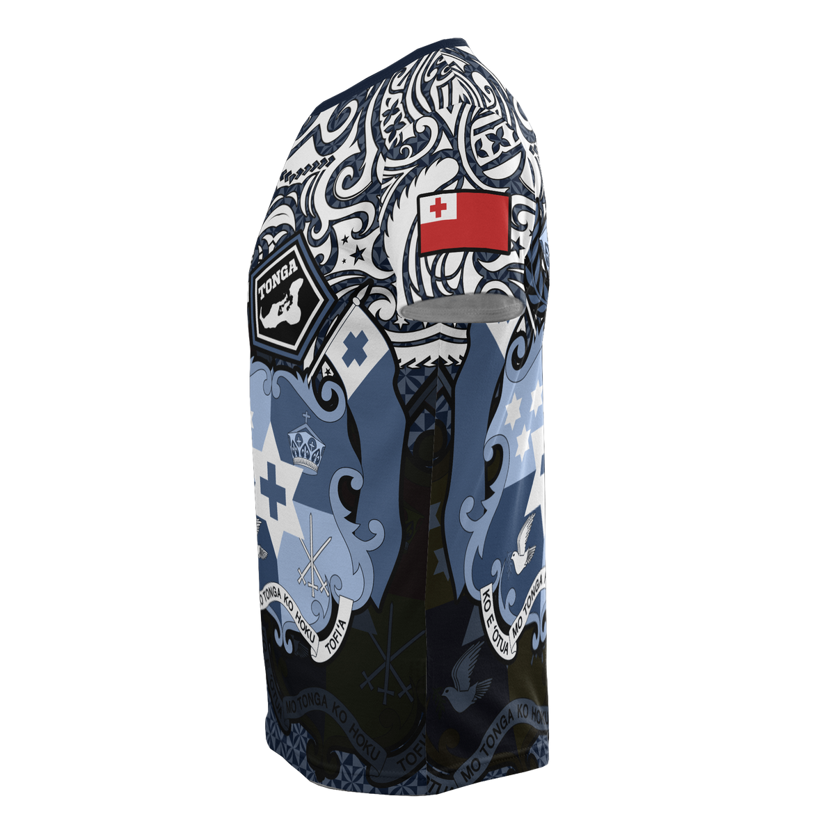 Tonga Pride T Shirt Tonga Flag Coat of Arms Polynesian Tattoo - Polynesian Pride