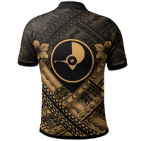 Yap Polynesian Polo Shirt Yap Gold Seal Camisole Hibiscus Style - Polynesian Pride