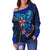 Yap Custom Personalised Women's Off Shoulder Sweater - Vintage Tribal Moutain - Polynesian Pride