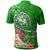 Tonga Polo Shirt Turtle Plumeria (GREEN) - Polynesian Pride