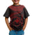 Papua New Guinea Polynesian Custom T Shirt Papua New Guinea Waves (Red) - Polynesian Pride