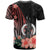 Vanuatu Custom T Shirt Red Polynesian Hibiscus Pattern Style - Polynesian Pride