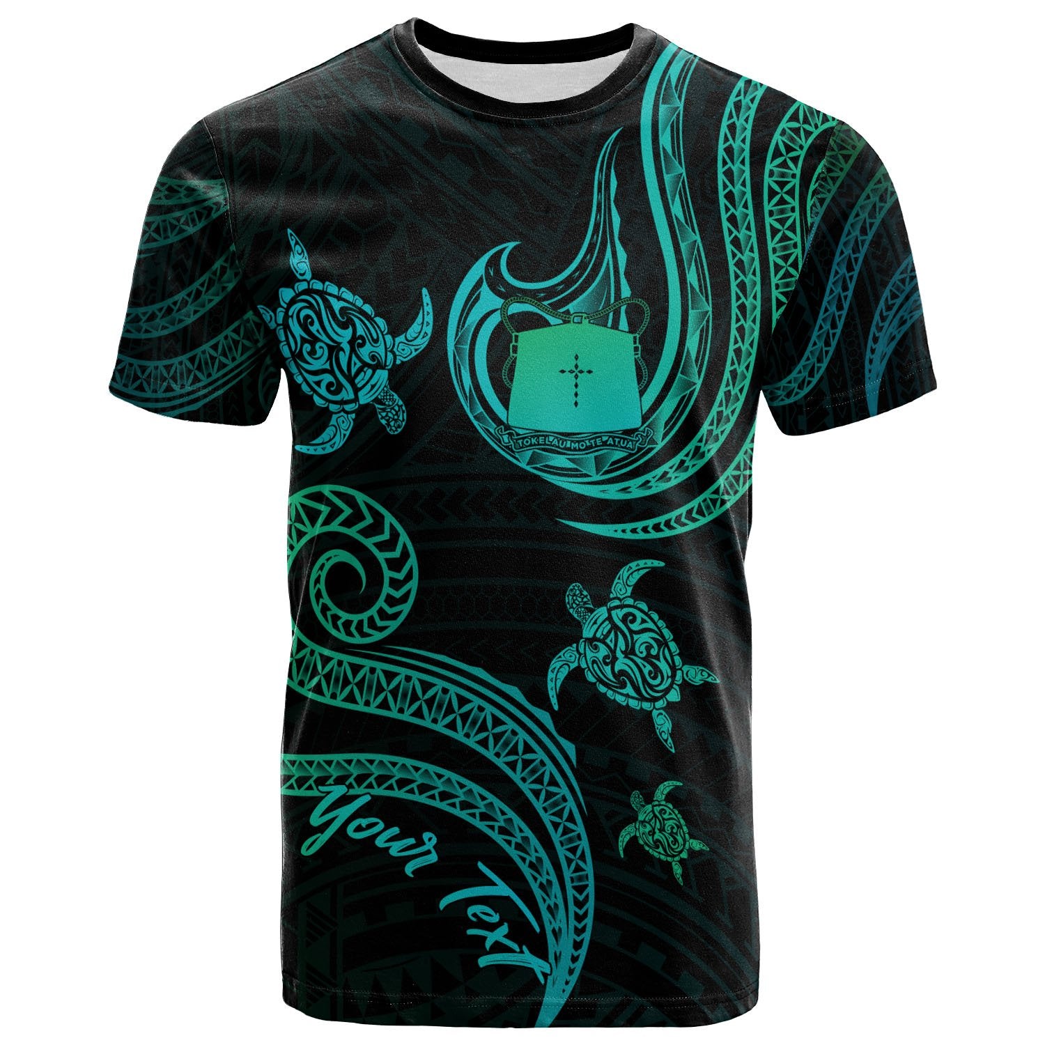 Tokelau Custom T Shirt Polynesian Turtle With Pattern Unisex Art - Polynesian Pride