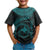 Papua New Guinea Polynesian Custom T Shirt Papua New Guinea Waves (Turquoise) - Polynesian Pride