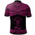 Niue Polo Shirt Polynesian Tattoo Pink Version - Polynesian Pride