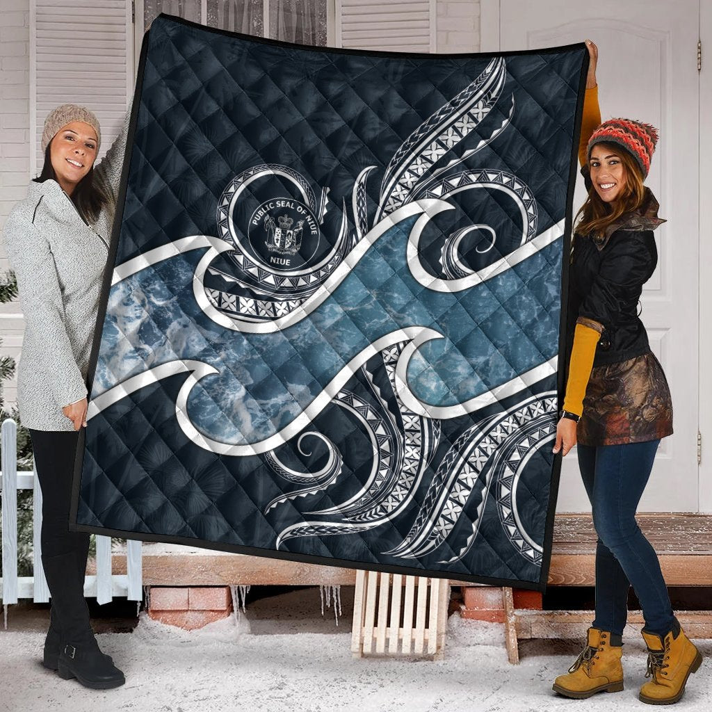 Niue Polynesian Premium Quilt - Ocean Style - Polynesian Pride