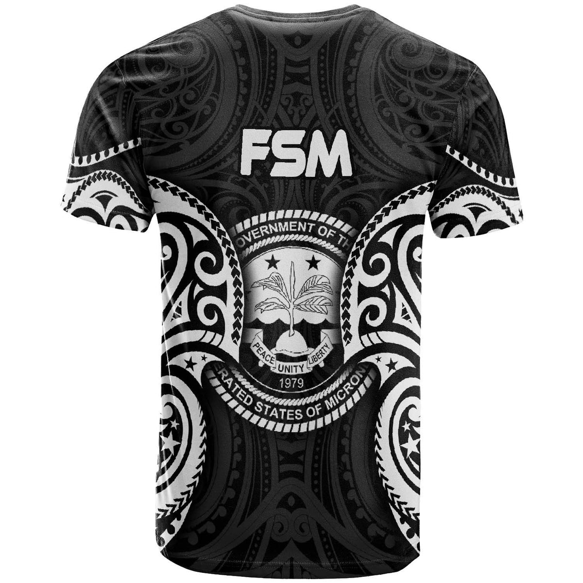 Federated States of Micronesia Custom T Shirt FSM Spirit White - Polynesian Pride