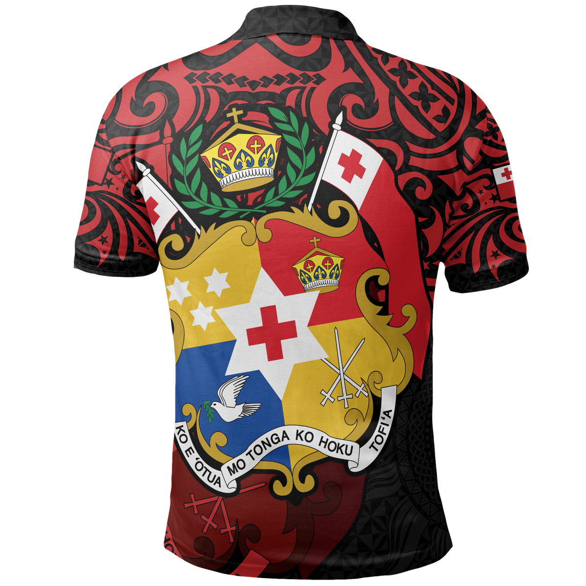 Tonga Polo Shirt Tongan Flag Coat Of Arms Pride - Polynesian Pride