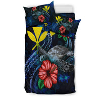 Hawaii Polynesian Bedding Set - Blue Turtle Hibiscus - Polynesian Pride