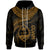 Guam Polynesian Zip up Hoodie Guam Waves (Golden) Unisex Golden - Polynesian Pride