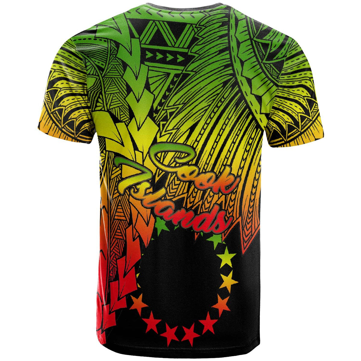 Cook Islands Polynesian Custom T Shirt Tribal Wave Tattoo Reggae - Polynesian Pride