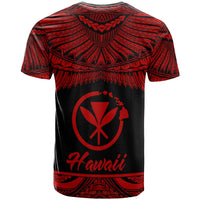 Hawaii Polynesian Custom T Shirt Hawaiian Pride Red Version - Polynesian Pride