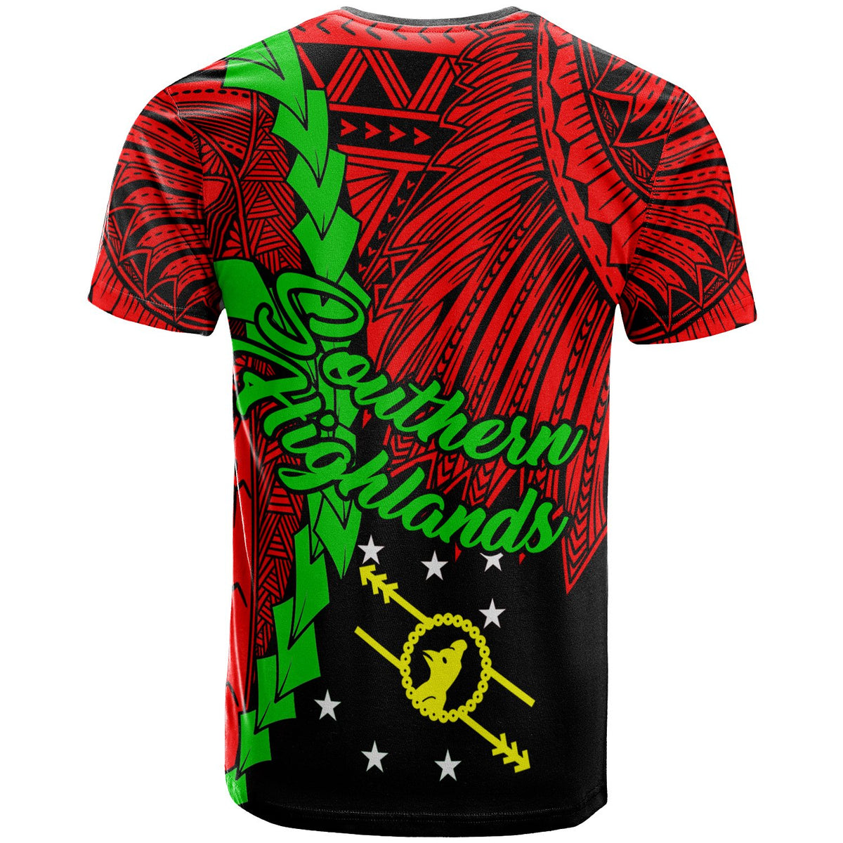 Papua New Guinea Southern Highlands Province Polynesian T Shirt Tribal Wave Tattoo - Polynesian Pride