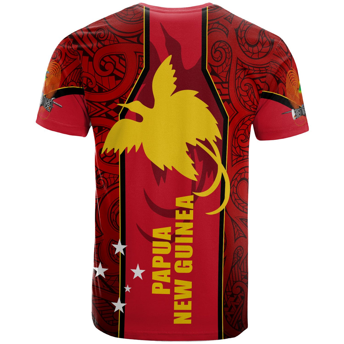 Papua New Guinea T Shirt Polynesian Pattern Flag - Polynesian Pride