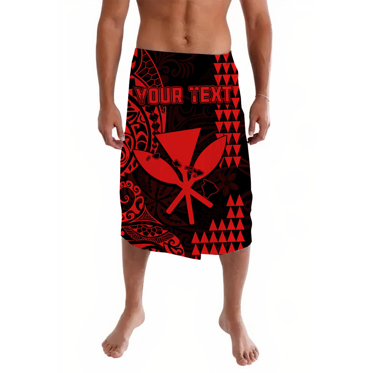 Custom Hawaii Day Kakau Lavalava Proud To Be Hawaiian Red King Kamehameha and Kanaka Maoli LT13 Red - Polynesian Pride