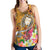 Fiji Women's Racerback Tank - Turtle Plumeria (Gold) - Polynesian Pride