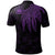 Samoa Custom Polo Shirt Polynesian Wings (Purple) - Polynesian Pride