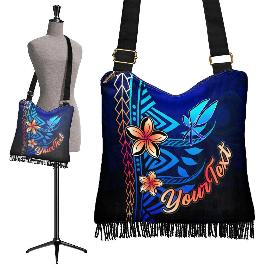 Hawaii Custom Personalised Boho Handbag - Vintage Tribal Mountain - Polynesian Pride