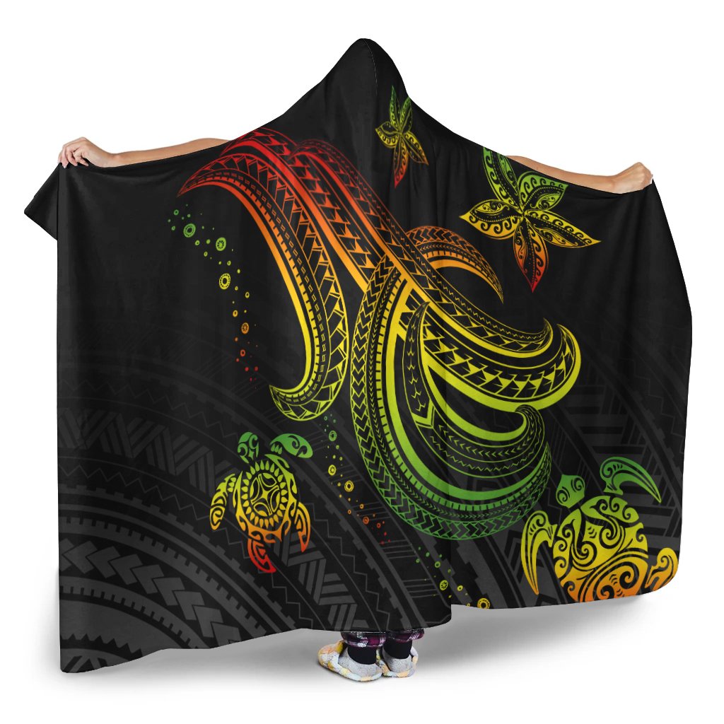 Polynesian Hooded Blankets - Reggae Turtle - Polynesian Pride