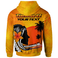 American Samoa Custom Hoodie Taema II Leone - Polynesian Pride